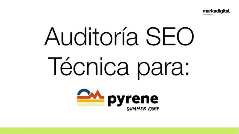 Auditoría seo técnica de pyrene summer camp