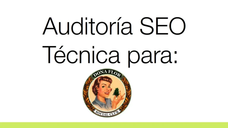 Auditoría seo técnica de dona flor social club Barcelona